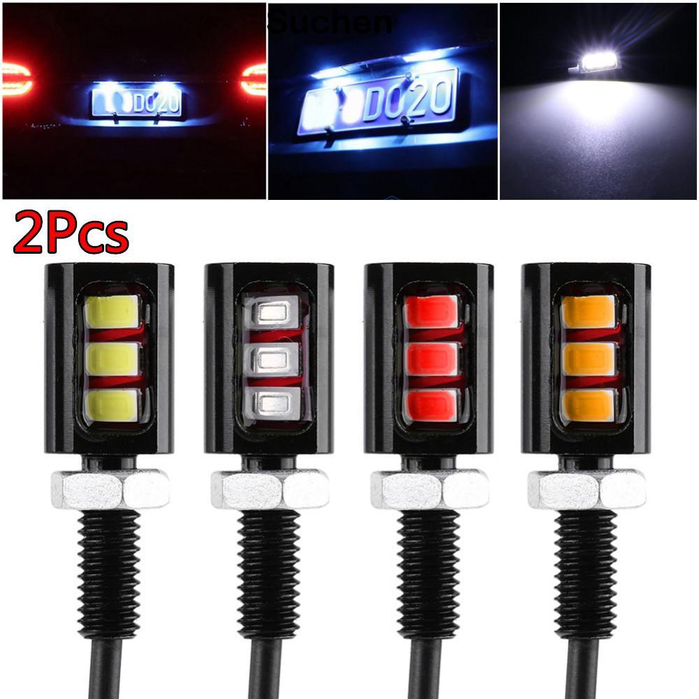 SUCHENBRI 2 Unidades De Luz Para Motocicleta E Carro 12V Auto 3 LED