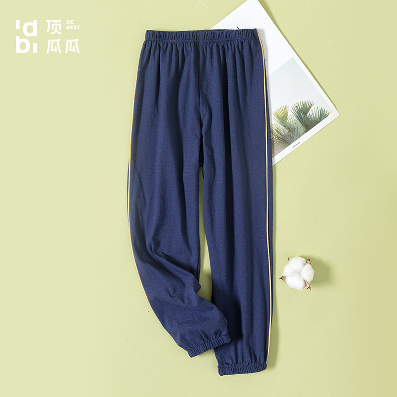 Dingguagua Meninos Calças Anti-Mosquito Calças de Pijama Infantil Bebê Puro Algodão Grande Médio Meninos Gravata Pé Calç