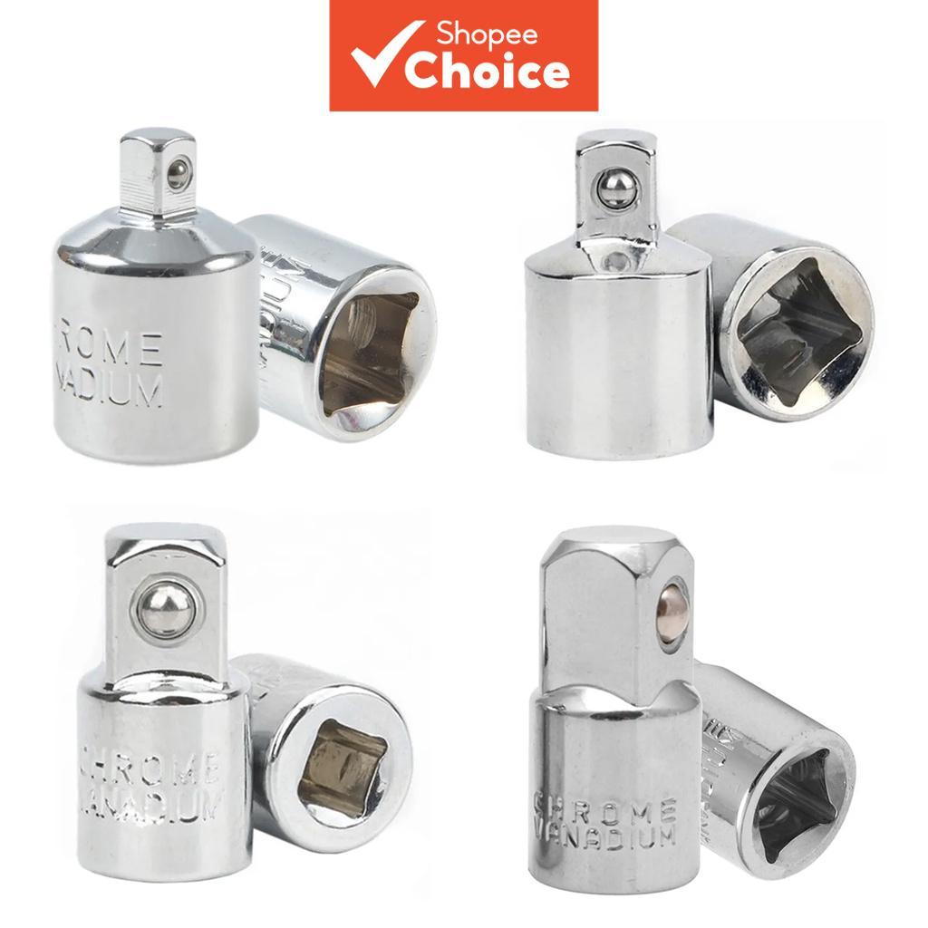 Um Conjunto De 4 Peças Redutor De Adaptador De Soquete , 1/4 " 3/8 " 1/2 " Macho Para Fêmea Conversor De Unidade De Aço