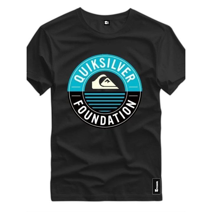 Camiseta masculina estilosa luxo "quicksilver" blusa masculina peruana camisa streetwear 100% algodão