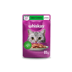Ração Úmida Whiskas Sachê Cordeiro ao Molho para Gatos Adultos 85 g