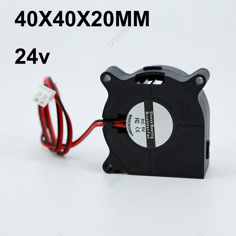 4020 2Pin 4cm DC 24v 40mm 20mm Ventilador Turbo De Resfriamento Sem Escova Para Refrigerador De Impressora 3D 40X40X20MM