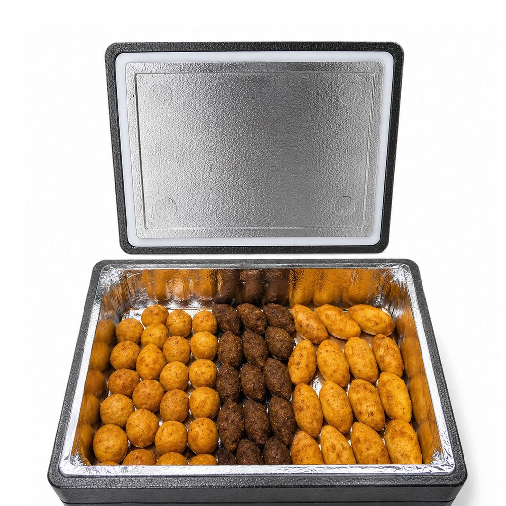 Caixa Térmica Isopor Laminada 8L Para Churrasco Salgados Peixes Delivery Reforçada