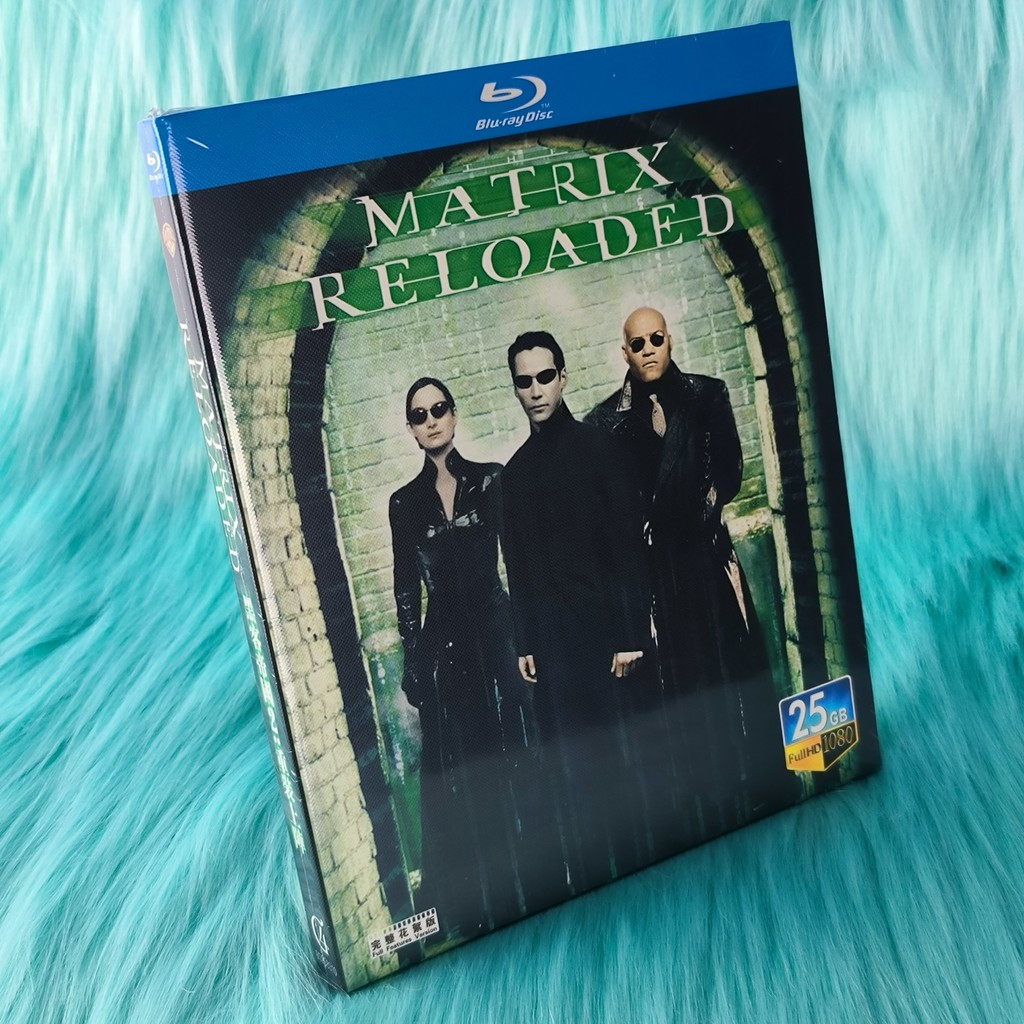 A310 Blu-ray Filme Americano The Matrix Reloaded 2003 BD25 Inglês Espanhol Chinês Tailandês Português B0102
