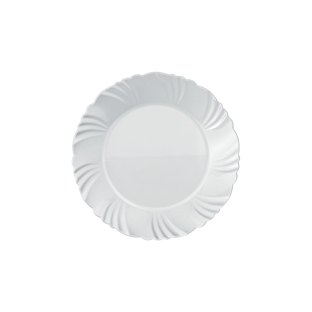 Prato de Sobremesa Nadir Duralex em Vidro Pétala Branco em Oferta na Shopee