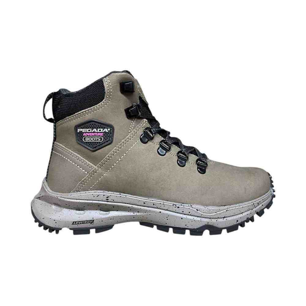 BOTA FEMININA PEGADA TRAIL TREKKING 250403 EM COURO ORIGINAL