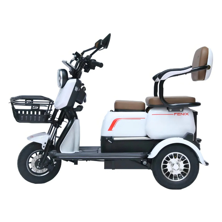 Triciclo Elétrico 750w Dois Assentos Cadeiras Ré Alarme Baga I