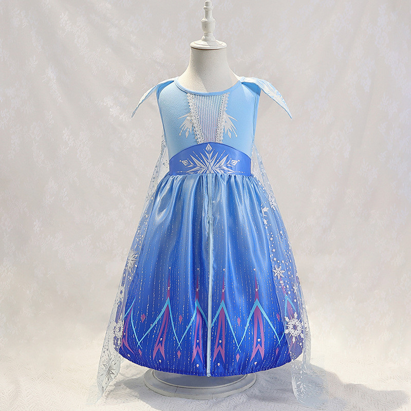 Frozen 2 Elsa Princesa Vestido bebê bebê vestido de um ano vestido Elsa Pettiskirt fotografia traje