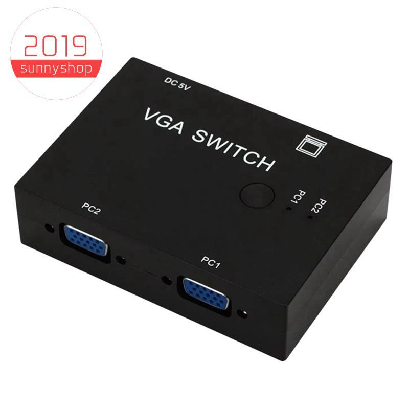 [Bestseller S] 2 Em 1 Saída VGA Switch Conversor De Vídeo Switcher Para PC Monitor Projetor Display Laptop