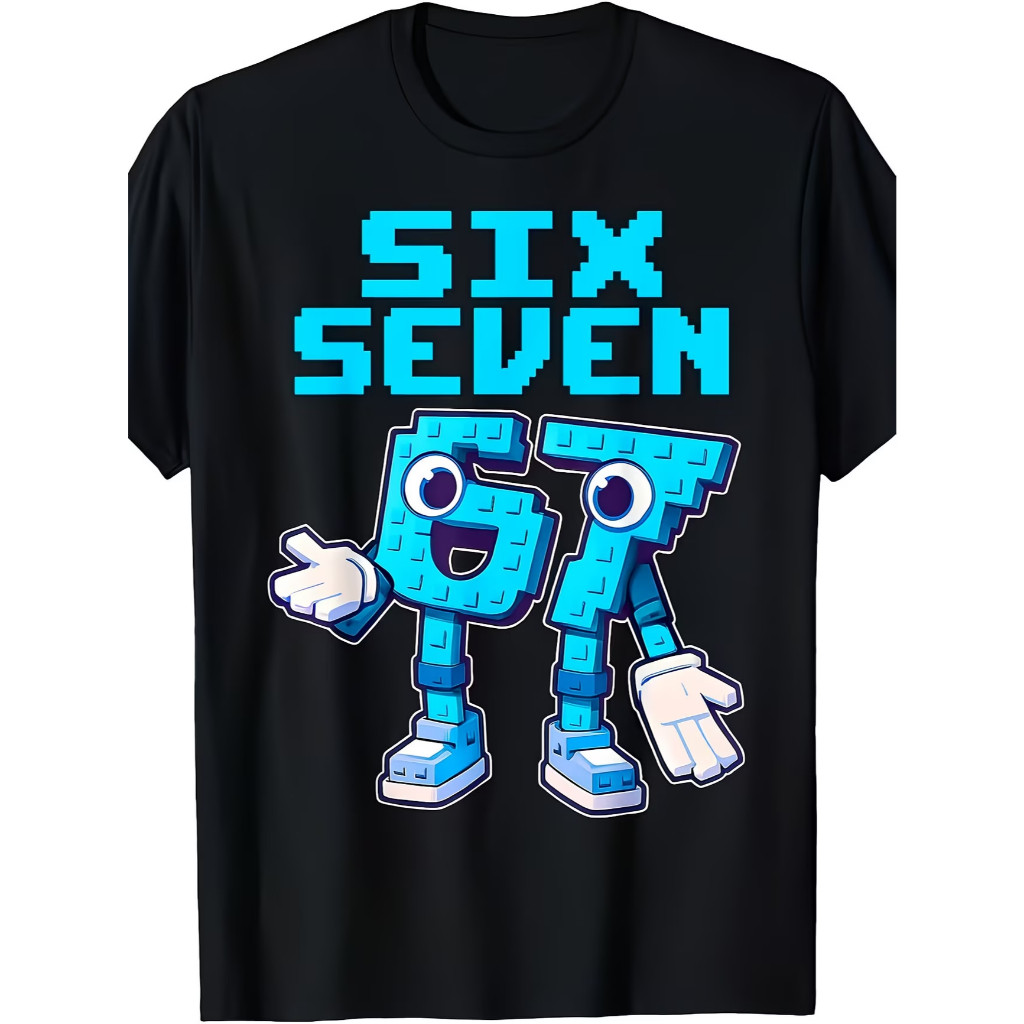 [Camiseta Premium em Algodão Puro]BOW Basica Ou I Antil Six Seven Lego! Algodão Leve Fresca 6 Ao 16 Meninos Estampada — R$ 33,29 em Shopee, 24% OFF