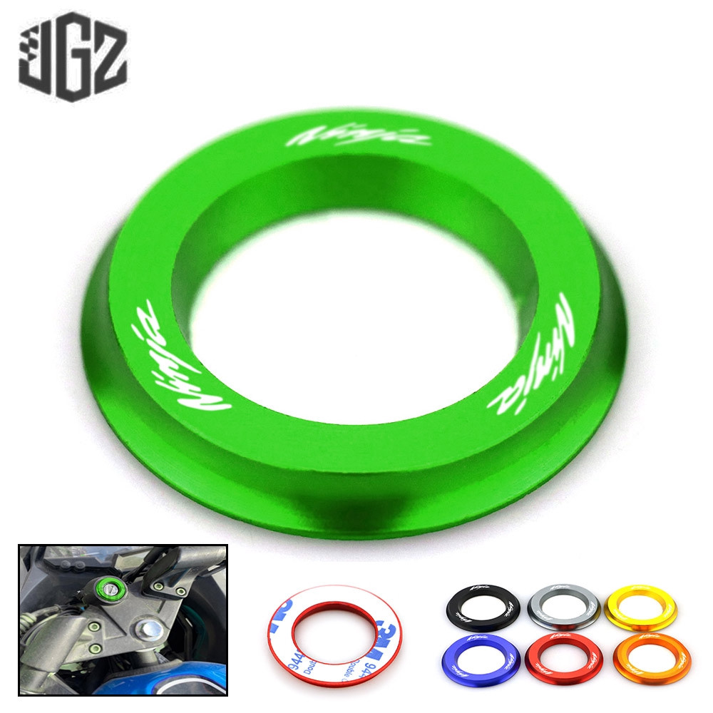 Para KAWASAKI NINJA NINJA400 250 300 Z400, Capa de Chave do Interruptor de Ignição da Motocicleta, Anel de Bloqueio LFGD