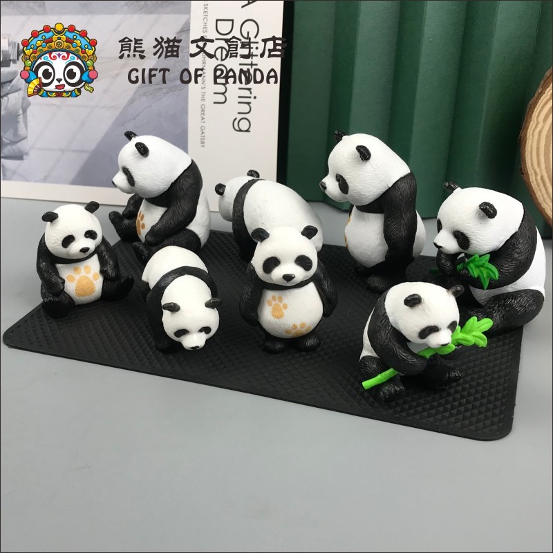 Simulação bonito Panda boneca decoração Interior único criativo escritório em casa decorações de carro livre tapete anti