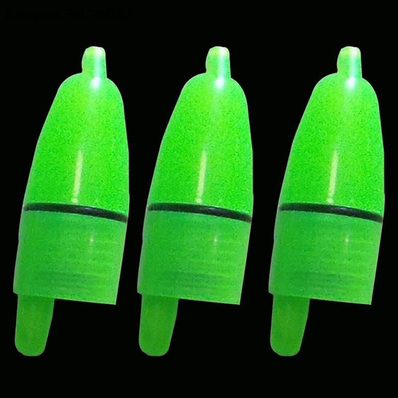 [THEBR] 10 Pçs/Set Led Luminoso Sinos De Pesca Clipe De Alarme Ponta De Vara Noturna De Plástico Luz Sino Mordida Anel A