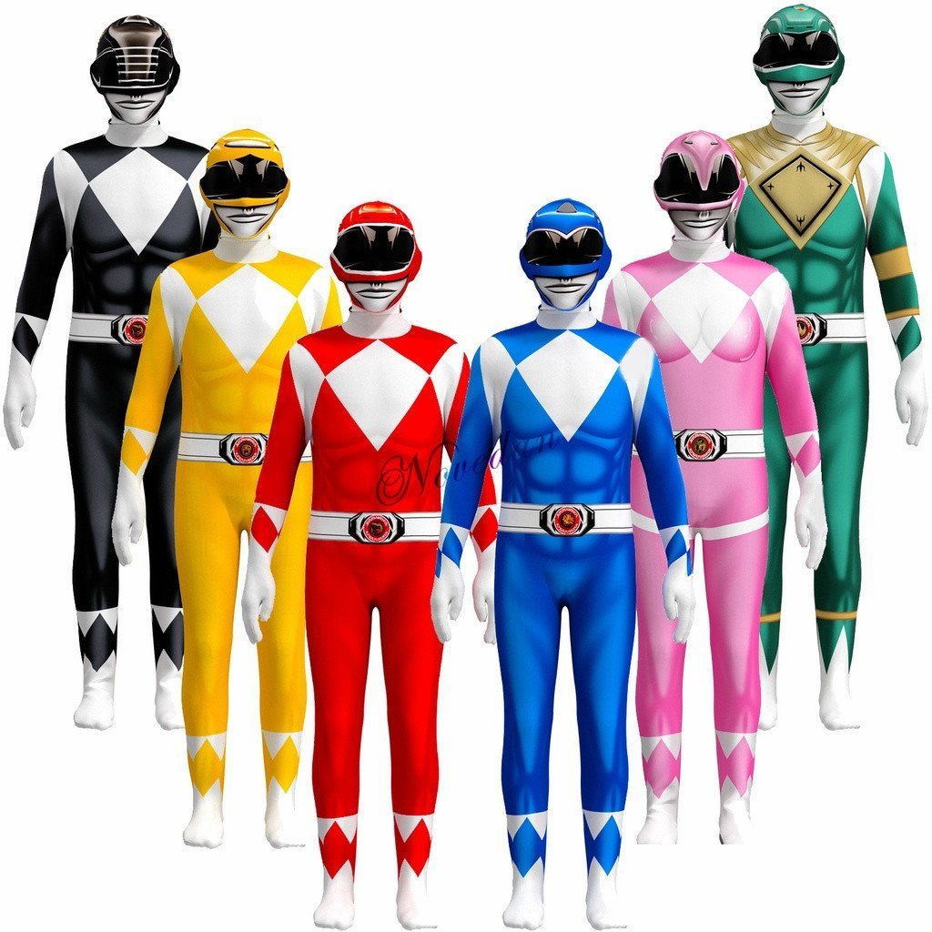 Fantasia de Power Rangers para Crianças Meninos Samurai Sentai Shinkenger Roupa de Banho Adulto Masculino Cosplay de Sup