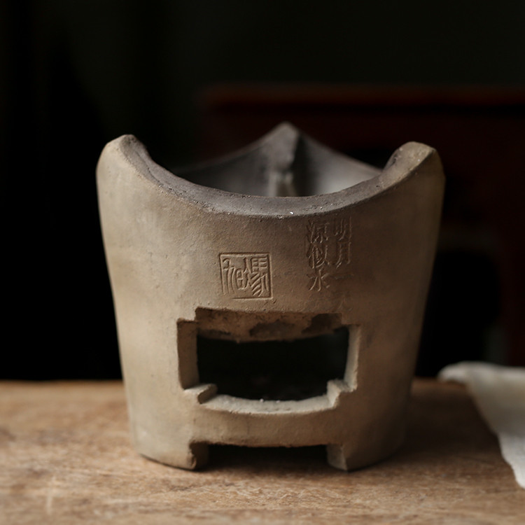 Chá poesia fogão de refrigeração de argila branca antigo fogão de argila branca Chaozhou Kung forno japonês Sencha cerim
