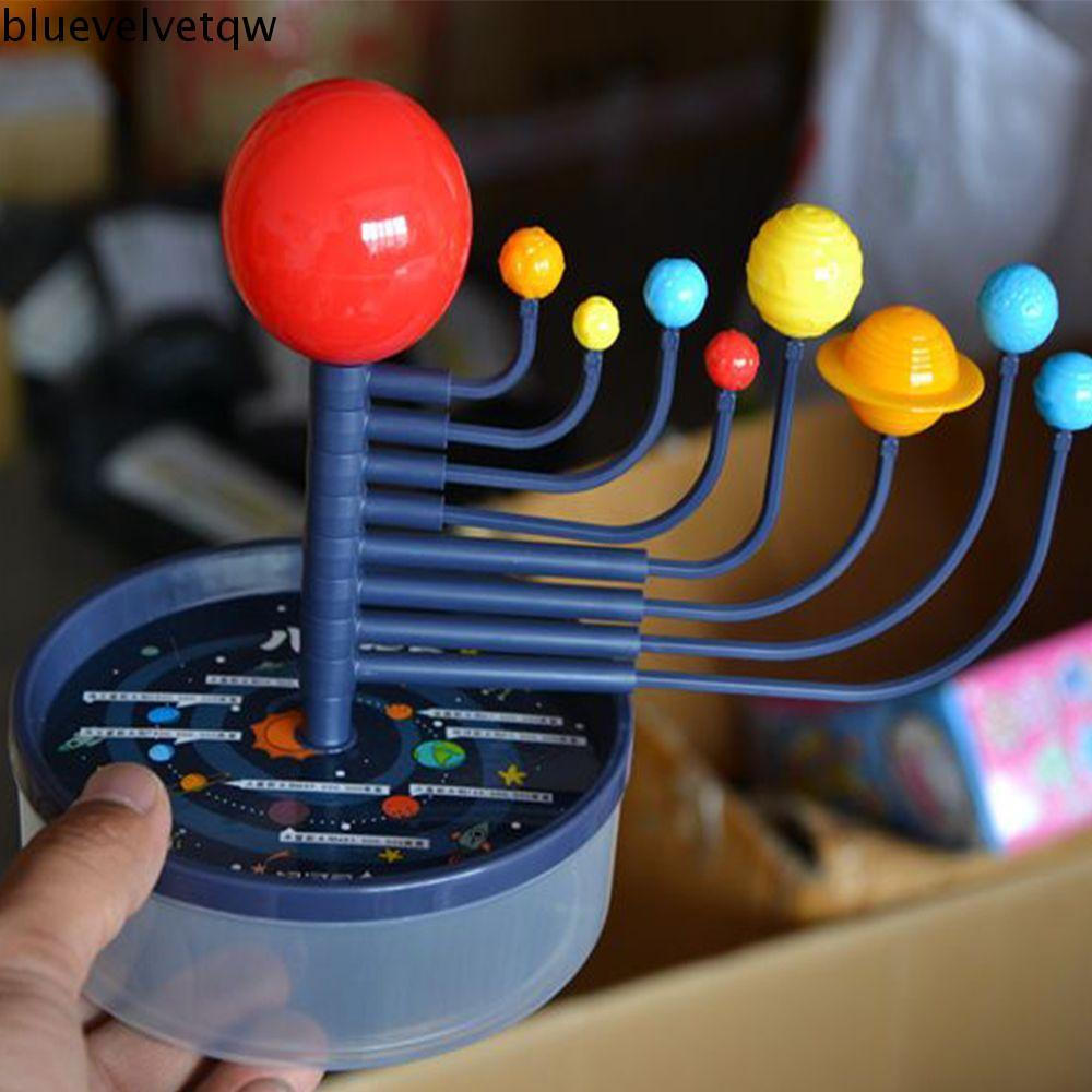BLUEVELVETQW Sistema Solar Modelo Criança Astronomia Bloco De Construção Crianças Engraçado Planetário Conjunto 9 Planet