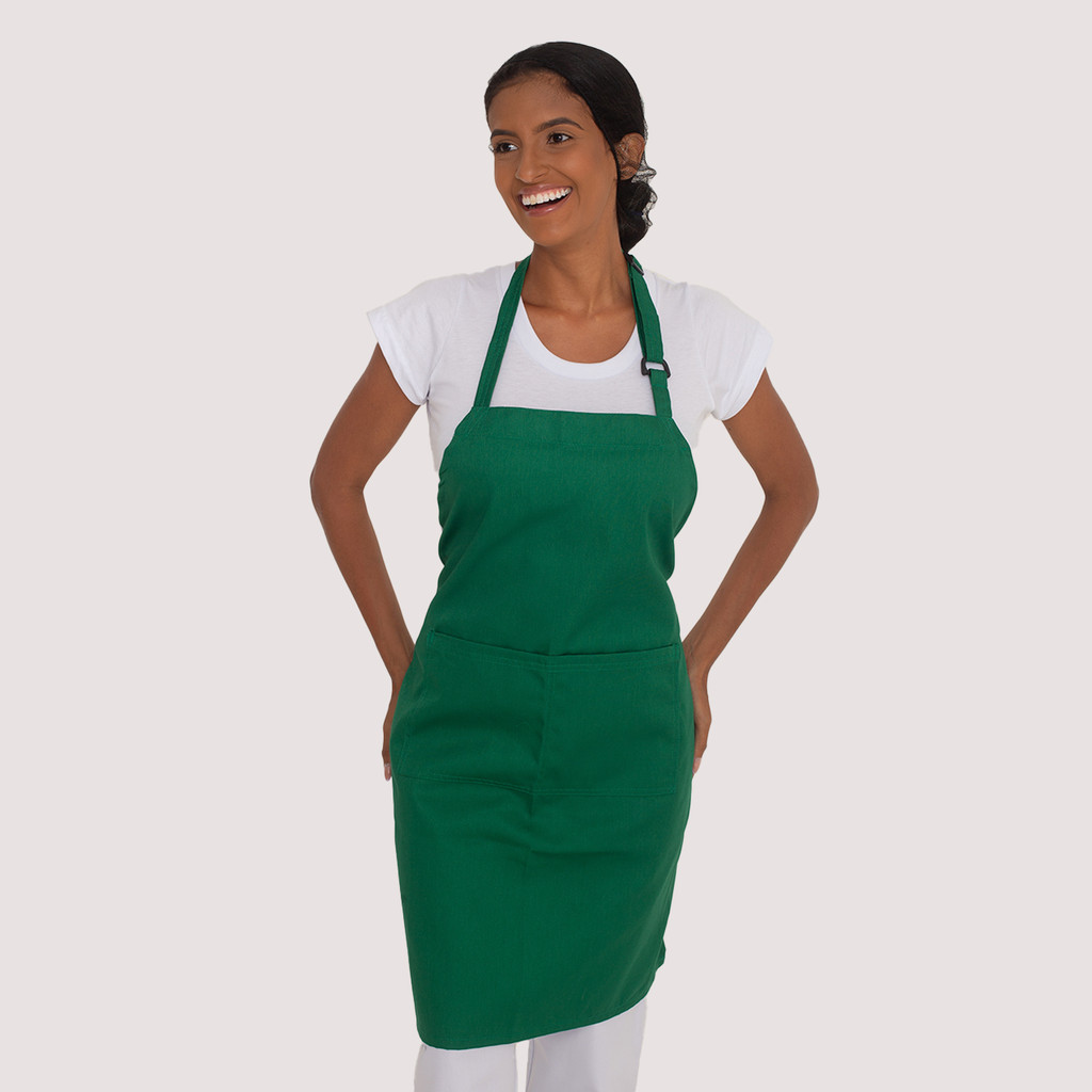Avental Verde Bandeira Brim Cozinha Chef Barman Manicure Atendente Café Padaria Confeitaria Balcão Equipe Buffet