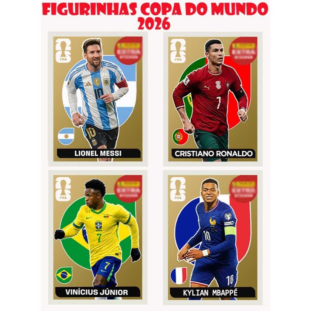 KIT FIGURINHAS COPA DO MUNDO 2026 EXCLUSIVAS ALBUM