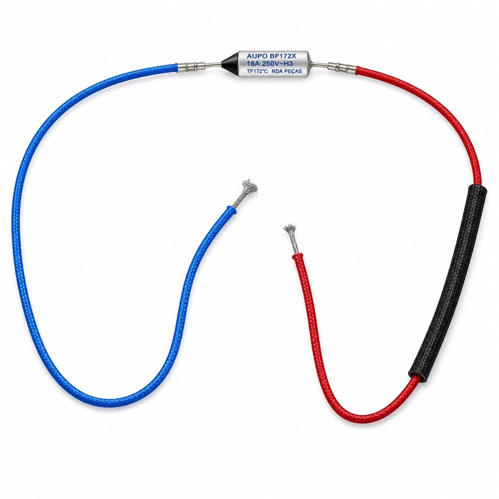 Fusível Segurança Térmica BF172 16A 250V Para Fritadeira Elétrica Air Fry 172 Graus