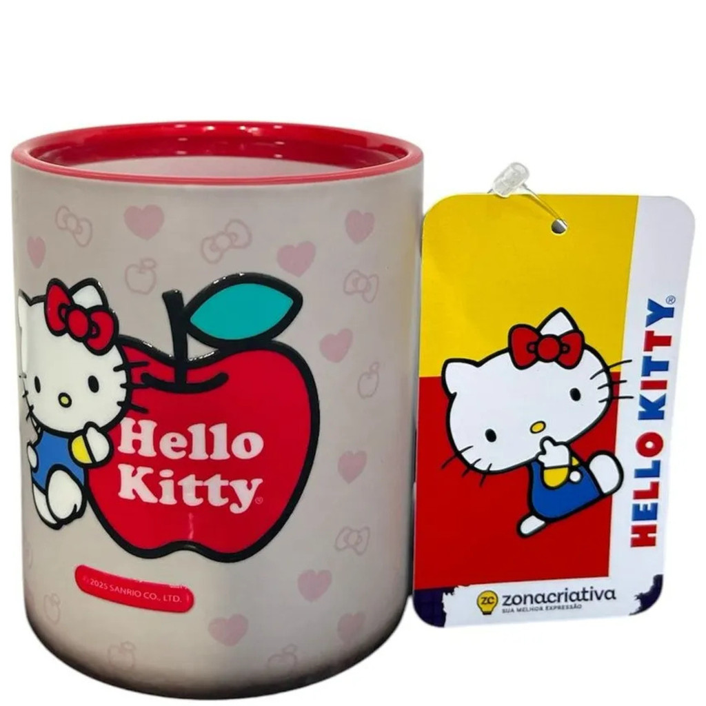 Caneca Hello Kitty Magic 350ml Oficial Presente Geek MUDA DE COR com temperatura da caneca