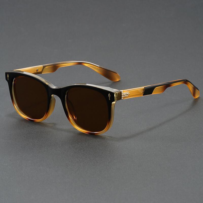 Novos Óculos de Sol com Estilo Único, Armação Quadrada Ultralight, Lentes de Ácido Propiônico, Proteção Ultravioleta, Óc