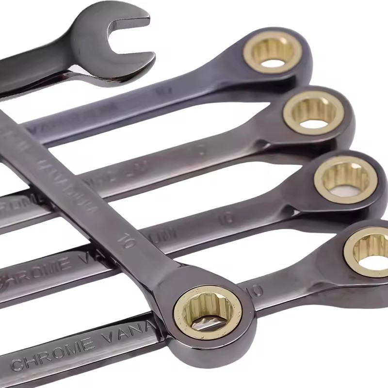 Chave Combinada De Catraca De 72 Dentes-De Desmontagem De Peças De Carro Aço Ajustável Reparo Mecânico-Ferramenta De Man
