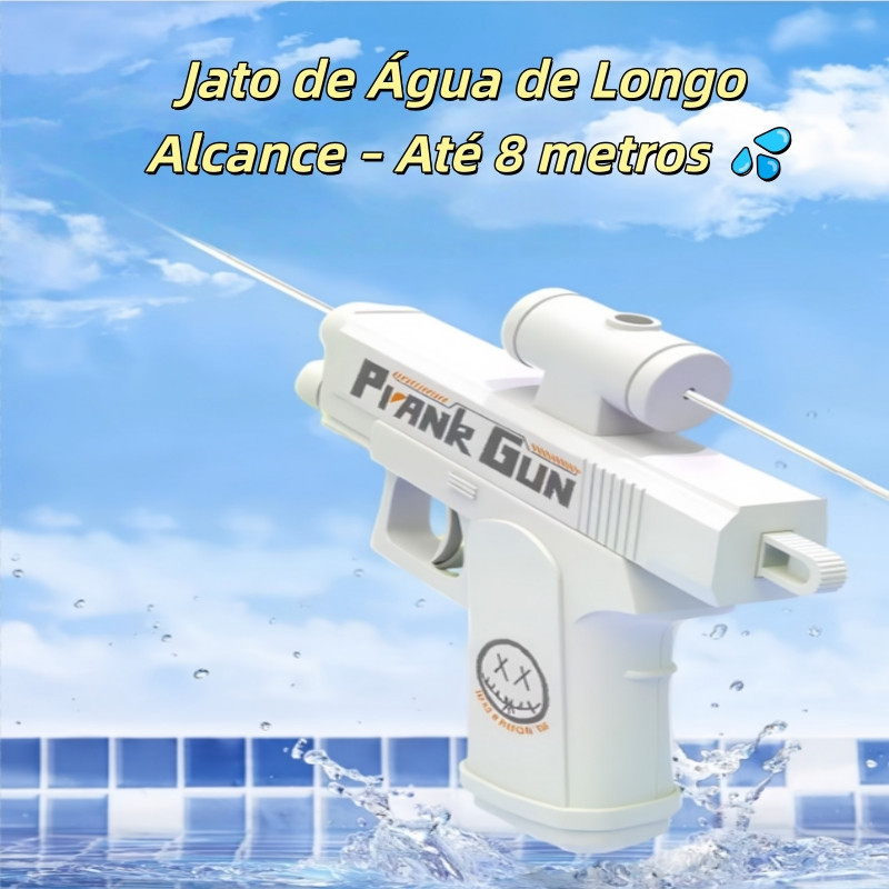 Pistola de Água Maluca – Pegadinha Dupla Direção, Azul e Branca, Jato Longo pra bico de mentira LDLINS
