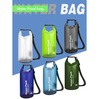 Natação praia à prova dwaterproof água balde saco de viagem translúcido Rafting saco único ombro duplo Upstream mergulho