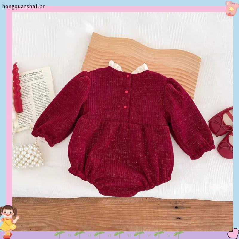 Roupas de bebê roupas de outono bebê menina princesa macacão grupo cem dias acima do mês bebê recém-nascido vestido de u