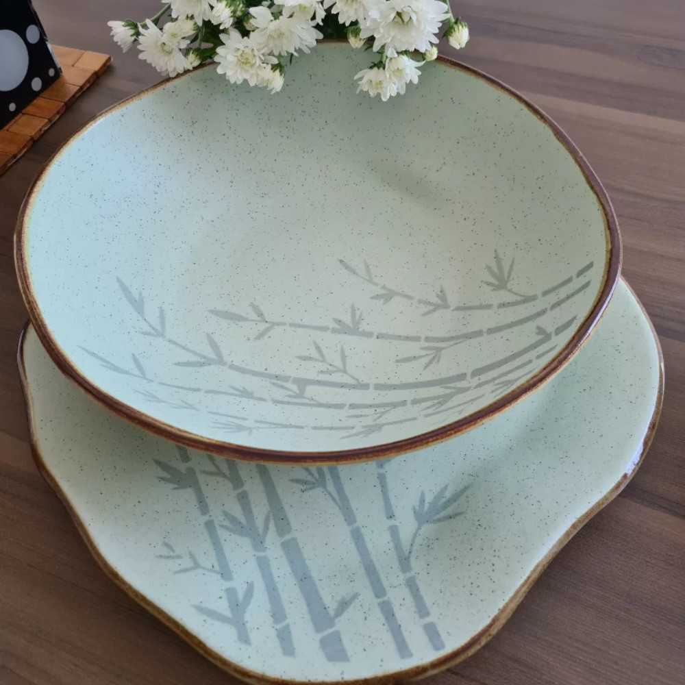 Saladeira Porcelana 26cm 1,6l Ryo Bambu Oxford — imagem 2 de 2