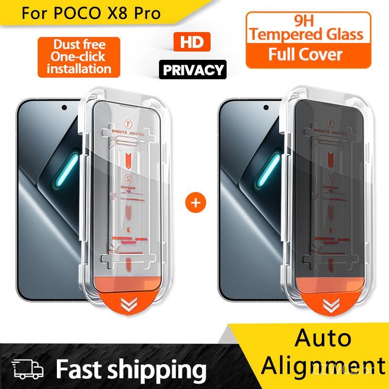 Película de Vidro para POCO X8 Pro para Xiaomi POCO X8 Pro Max F8 Ultra Pro M7 M6 M5 M4 M3 Plus Pro M5s Protetor de Tela