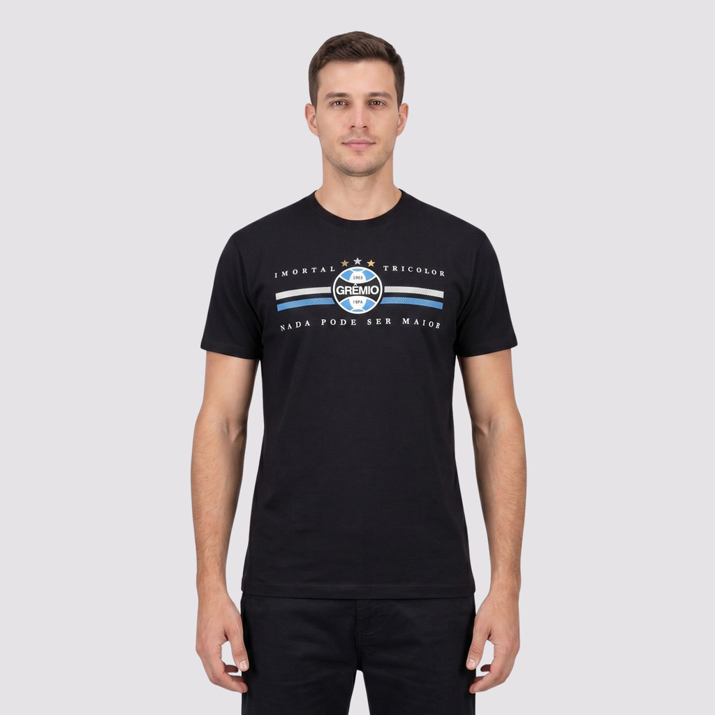 Camisa Grêmio Classic Logo Preta