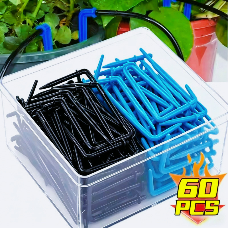 90 ° Gotejador De Ponta De Seta Curva-Tubo De Gotejamento De Plantas Que Economiza Água-Estaca Mangueira De 4/7 Mm-Emiss