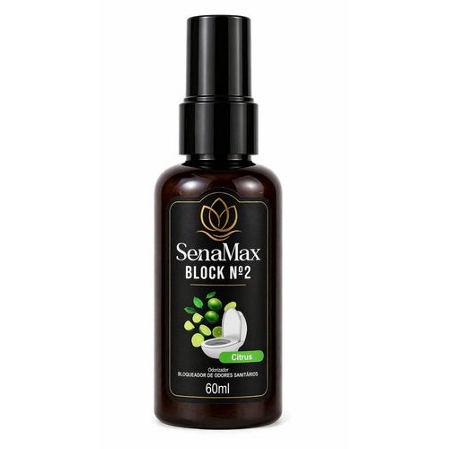 Bloqueador De Odores Sanitarios Aroma Citrus Spray 60 Ml Elimina Cheiros Ruins Banheiro