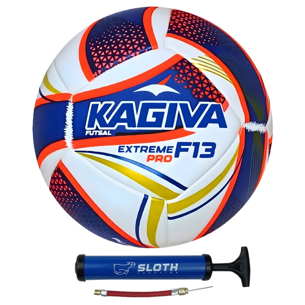 Kit Bola de Futsal Infantil Kagiva F5 Pro Sub 13 + Bomba de Ar