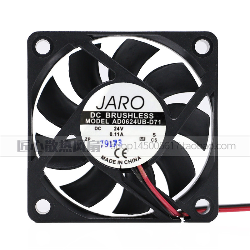 Novo Xiexi ADDA AD0624UB-D71 6015 24V 0.11 A 6cm Ventilador de resfriamento de energia
