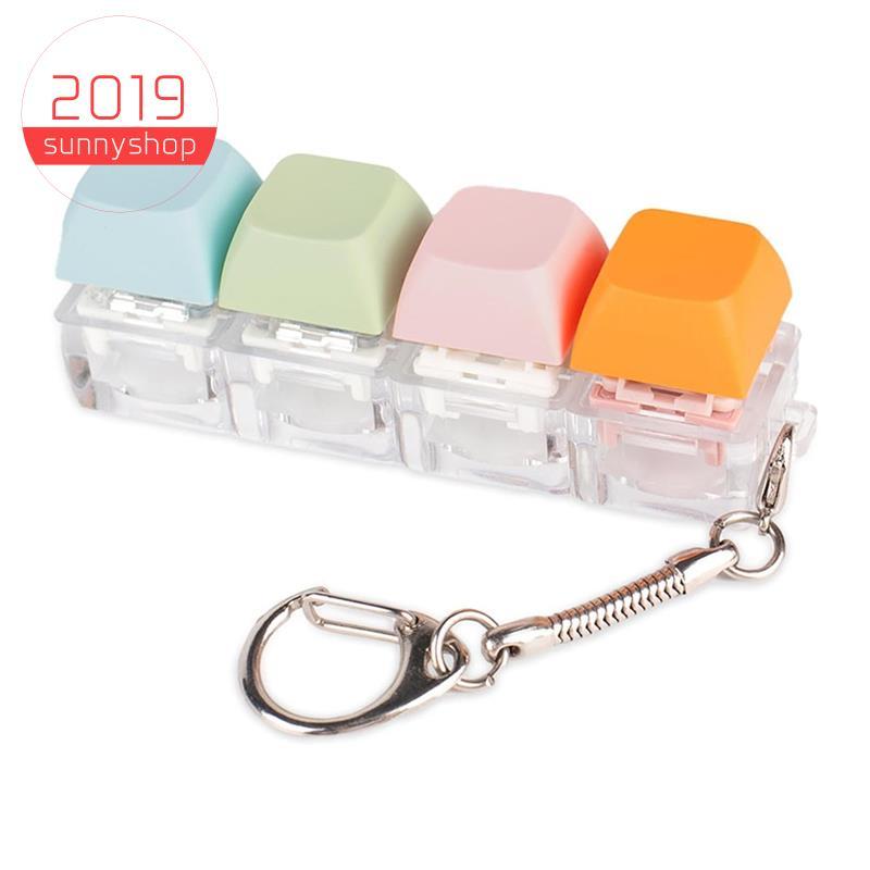 [Bestseller S] Brinquedo Fidget Para Teclado , Chaveiro De 4 Cores Clicker De Silencioso Biblioteca , Sala De Estudo