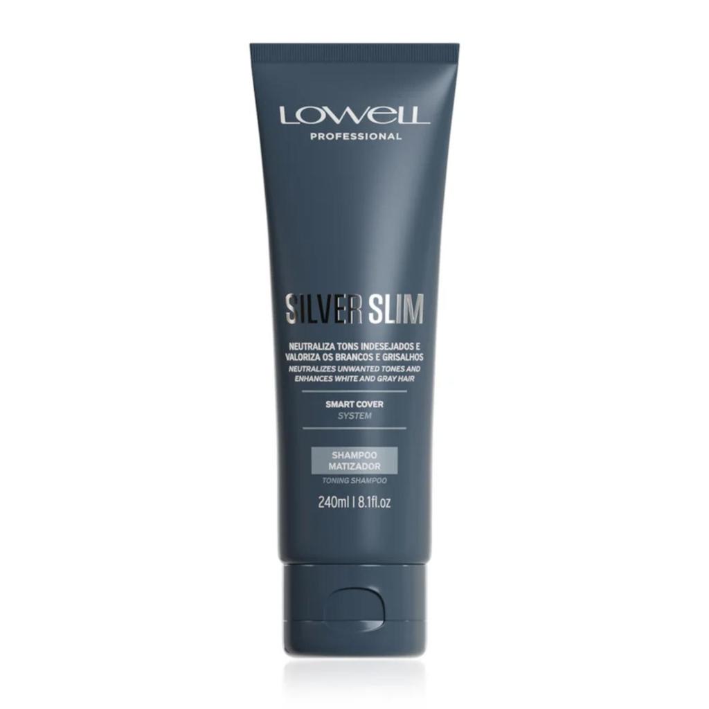 Shampoo Cabelo Grisalhos Lowell Novo Silver Slim 240ml