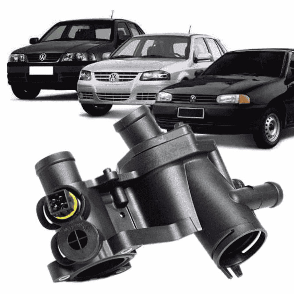Carcaca com Valvula Termostatica com Ar Quente Gol Parati 1.0 8V 16v 1996 a 2008 G2 G3 G4