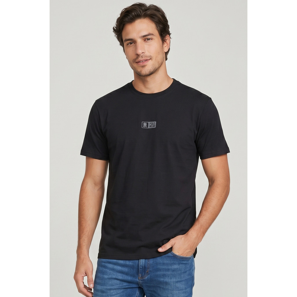 Camiseta Masculina Leve e Confortável Polo Wear Preto
