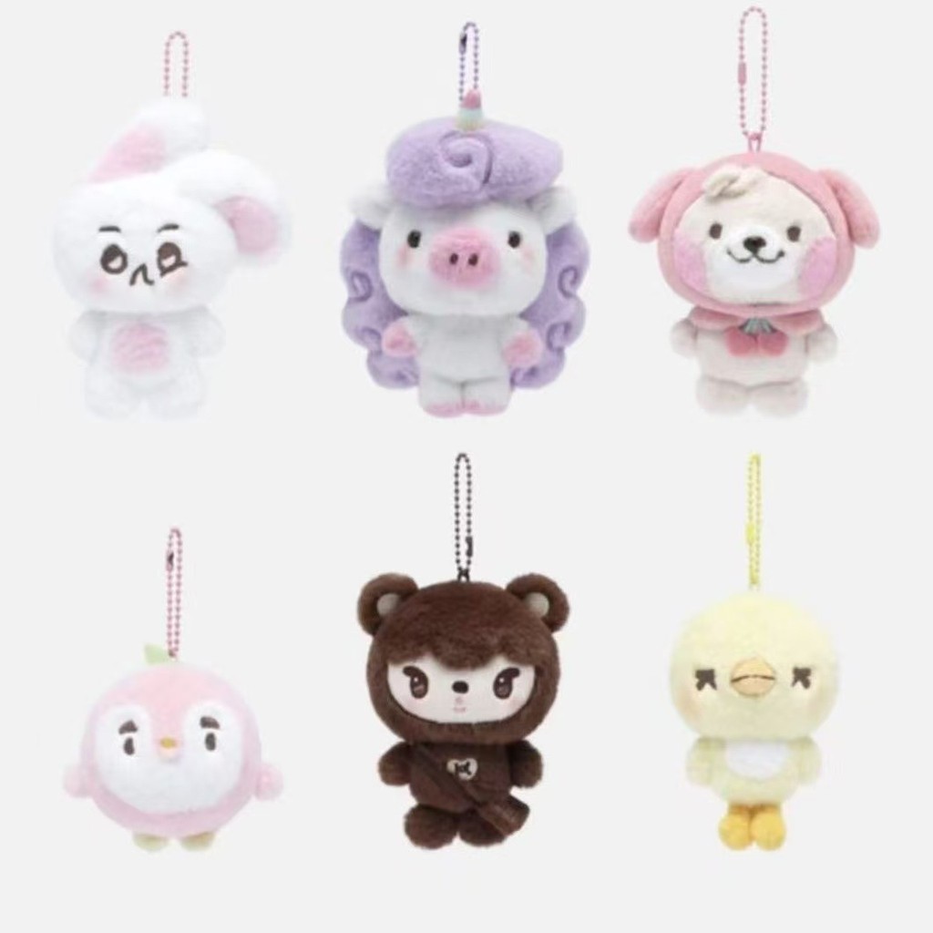 Kpop Ídolo EXO Boneca De Pelúcia Saco Chaveiro Concerto Exmini Brinquedos Cura Pingente