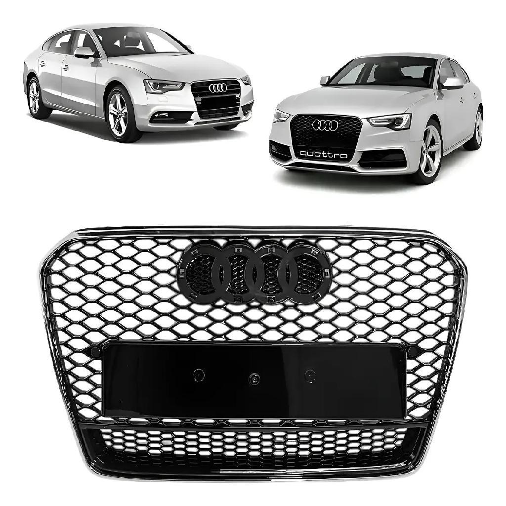Grade Colmeia Superior Dianteira Modelo Rs5 Para Audi A5 2012 2013 2014 2016 Cromada 8T0853651H