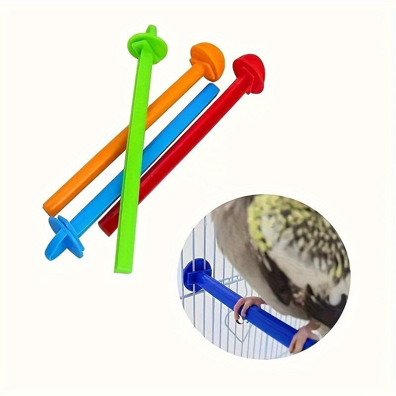 Animais De Estimação 5 Peças De Postes De Suporte Para Pássaros , Bastão De Garra De Moagem , Acessórios Gaiola De Brinq