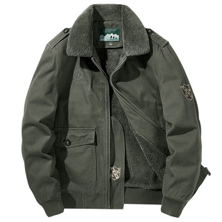 Jaqueta acolchoada masculina de lã espessada jaqueta acolchoada de inverno jaqueta Bomber quente jaqueta masculina lapel