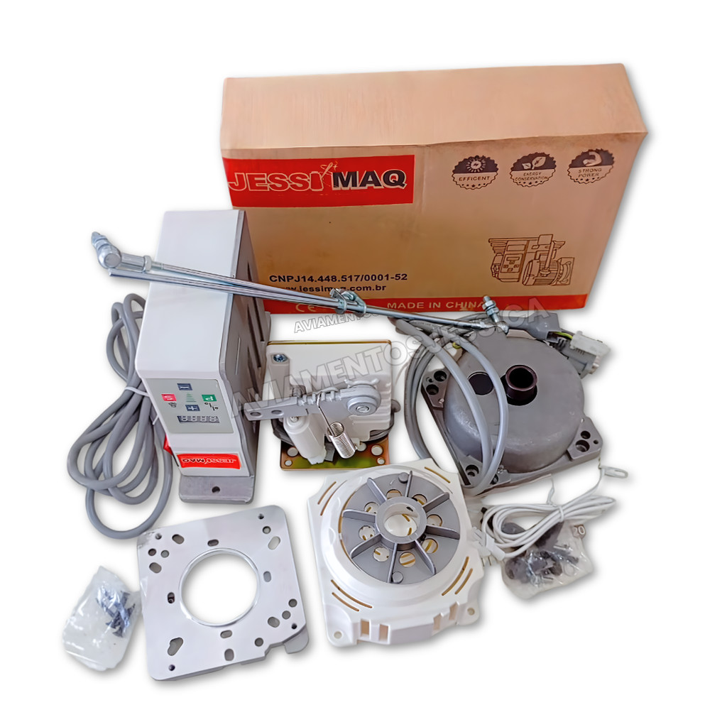 Motor Direct Drive Jessimaq Para Reta, Overlock, Interlock e Galoneira 750W Silencioso Sem Correia