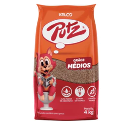 Areia Higiênica Putz Grãos Médios 4Kg