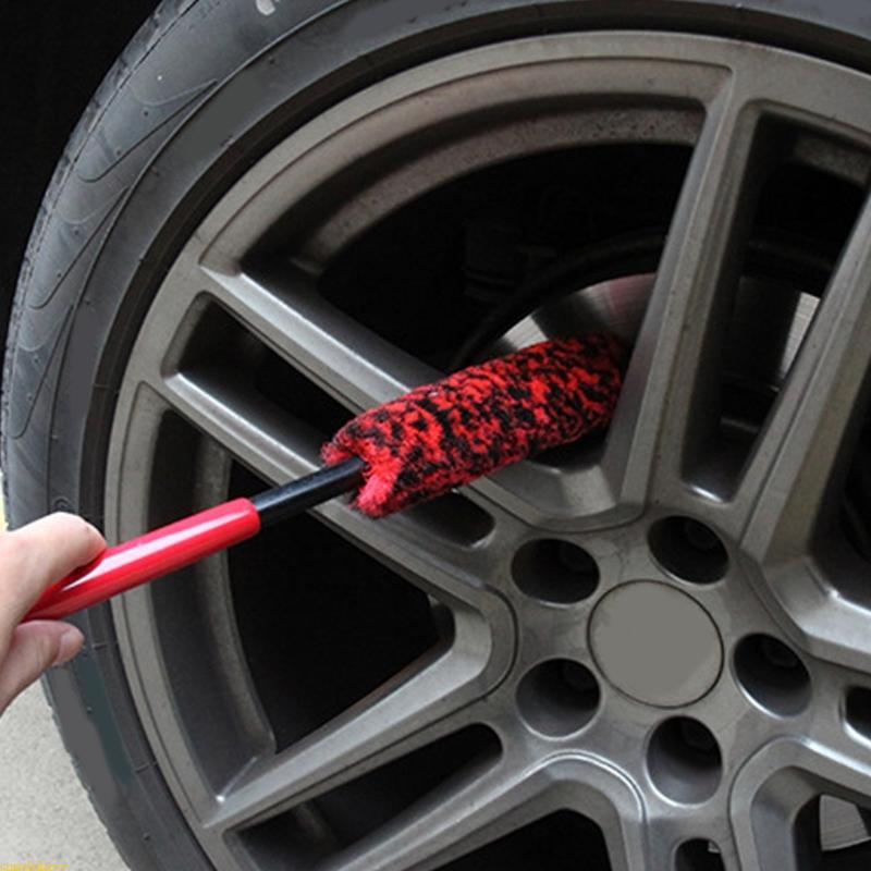 sunshineyy Escovas Limpeza Automotivas Cerdas Abrasivas Macias Alça Curta Para Manutenção Jantes L