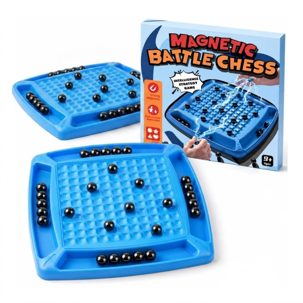 Jogo Magnético 20 Esferas Tabuleiro Xadrez Puzzle Infantil Tabuleiro Mesa Juvenil Estratégia Desafio