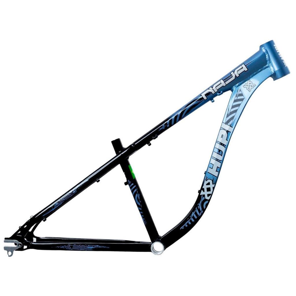 Quadro de Bicicleta do Grau Hupi Naja V10 Horizontal Cinza