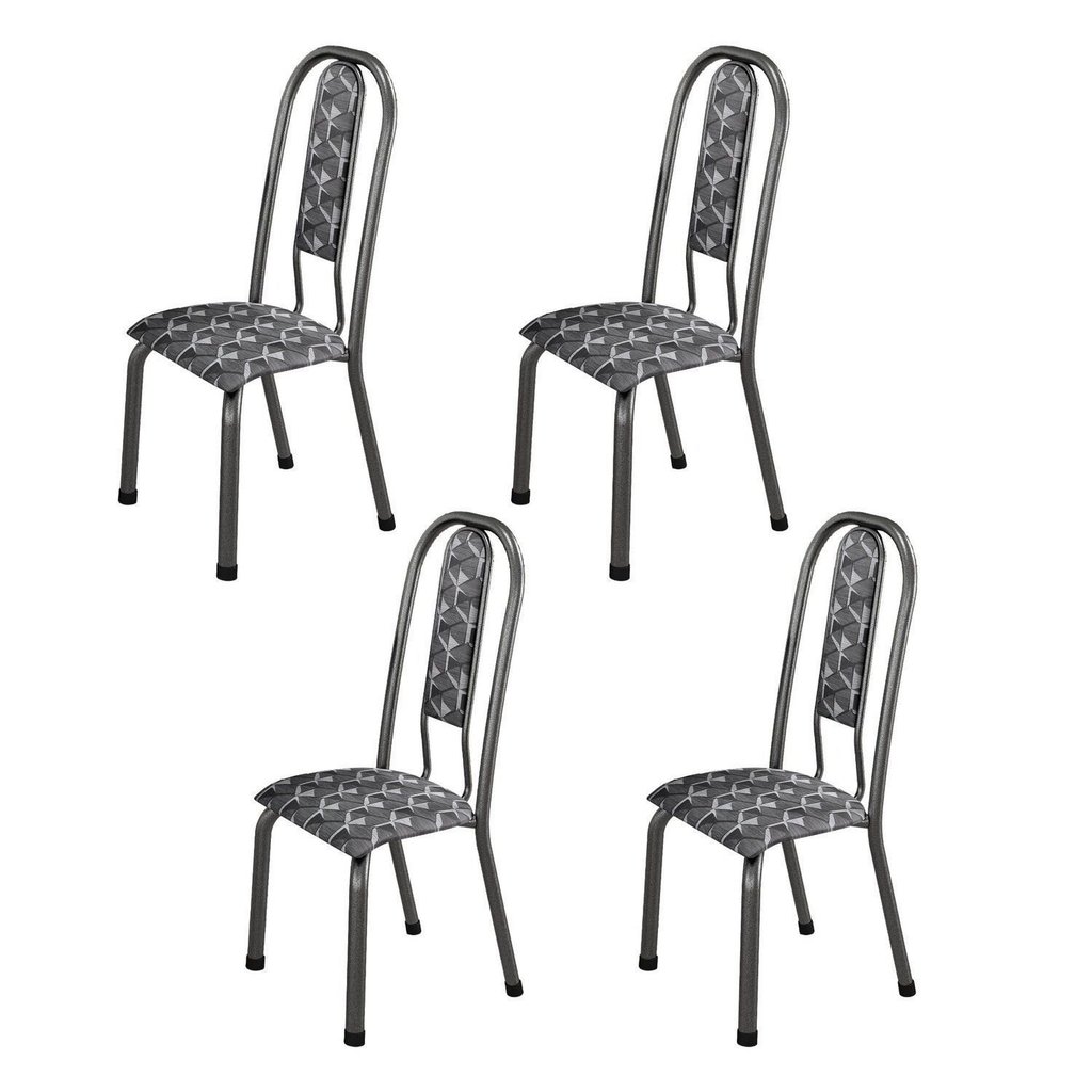Kit com 04 Cadeiras para de Sala de Jantar Fortaleza